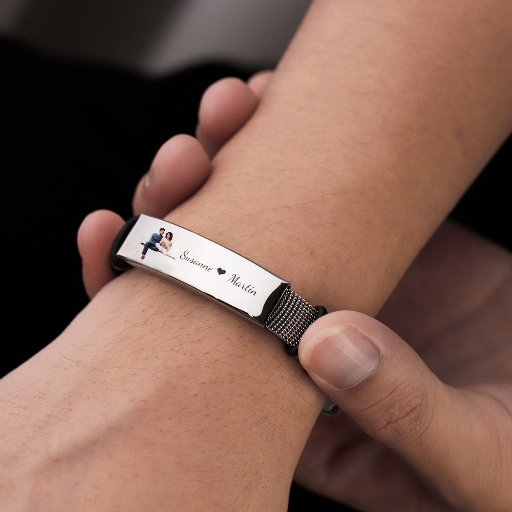 Stainless Steel Bracelet Valentine's Day Gift Personalized