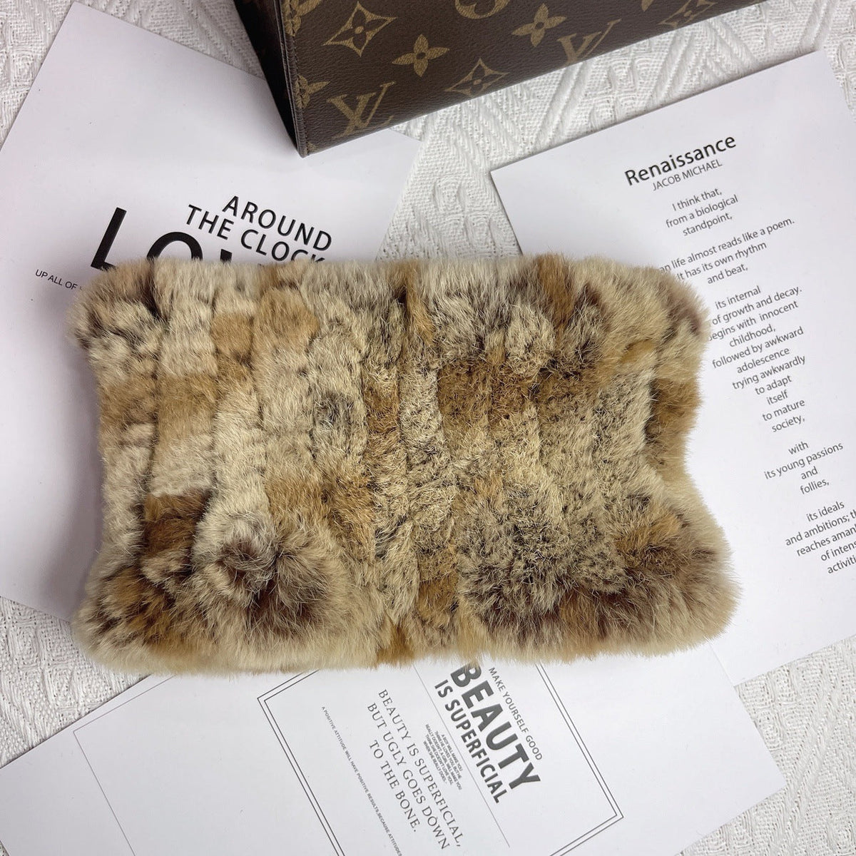 Women's Versatile Fur Snood Warm Scarf