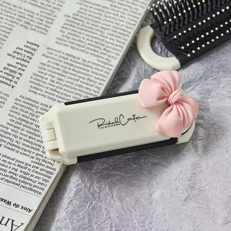 Folding Compact Portable Airbag Lens Removable Massage Comb