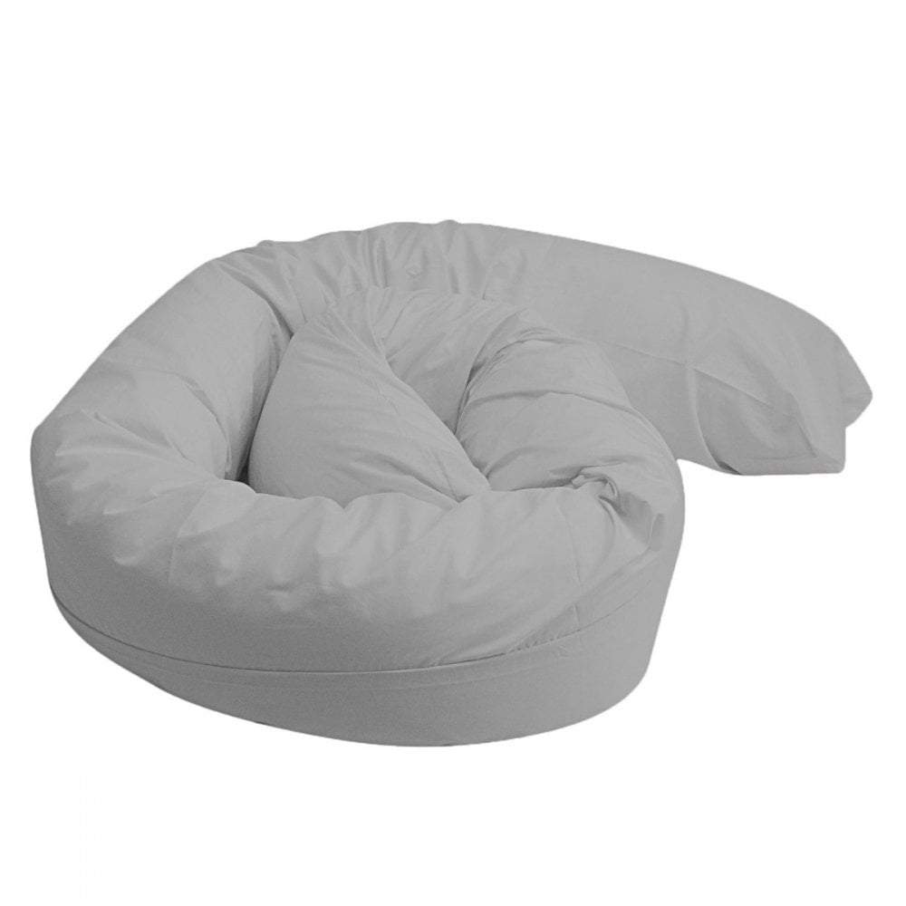 9ft Maternity Pillow Case Grey | Soft Breathable Cover | Machine Washable