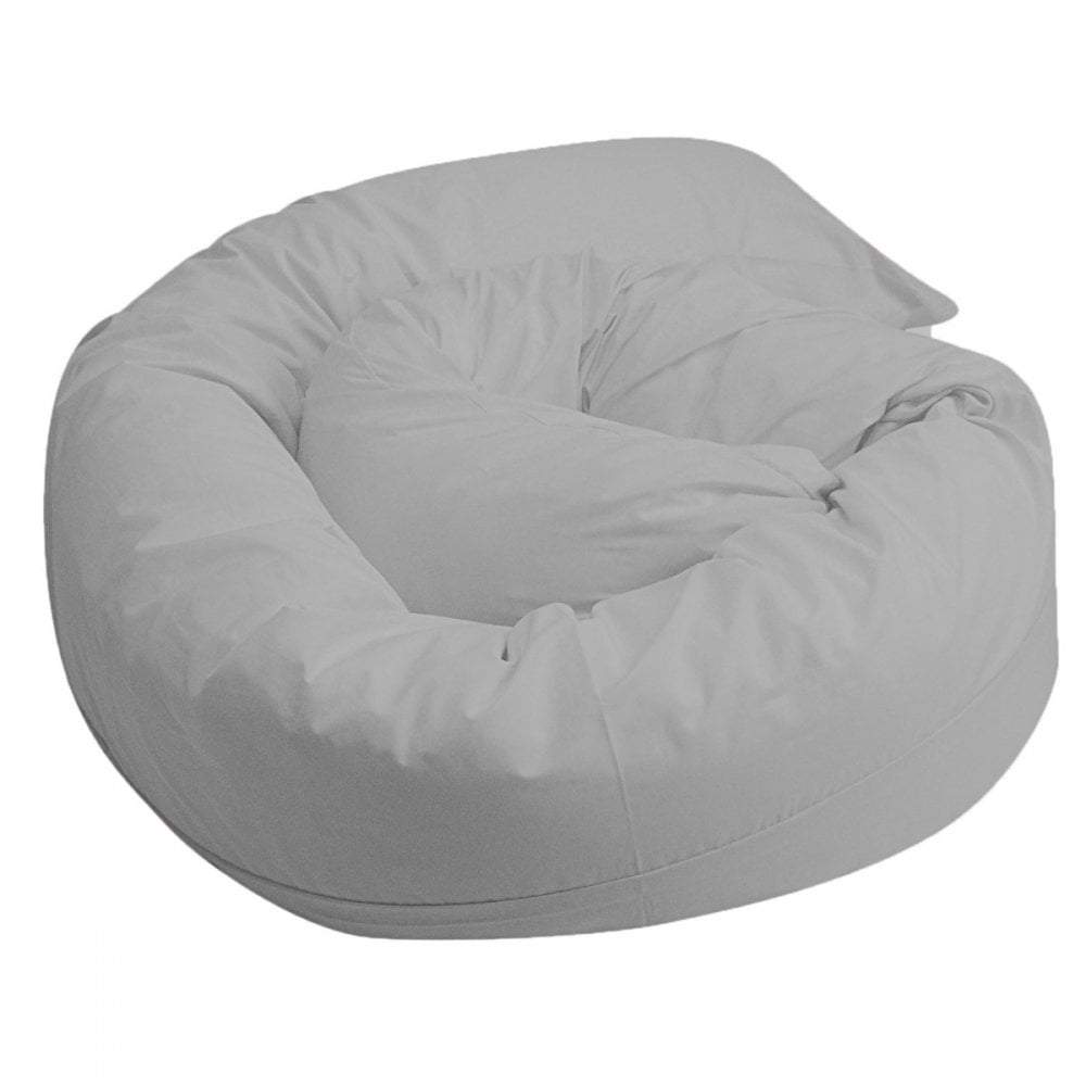 9ft Maternity Pillow Case Grey | Soft Breathable Cover | Machine Washable