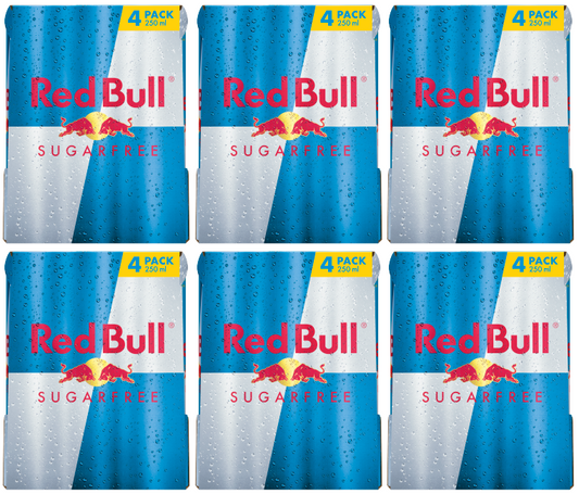 6 x Red Bull Sugarfree Energy Drink 4er-Pack 4X250Mls