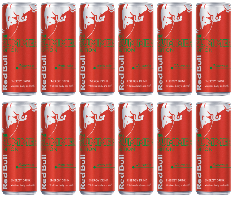12 x Bebida Energética Red Bull Ediciones Sandía 250Ml