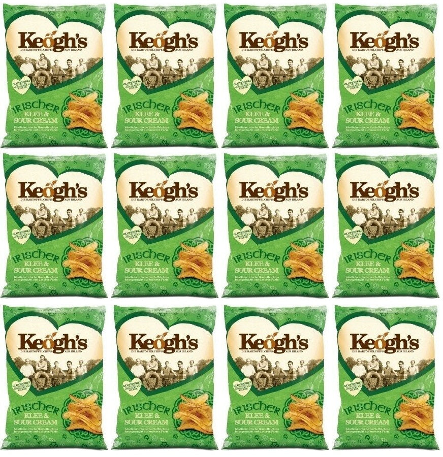 12 x Keogh's Shamrock und Sauerrahm 125G