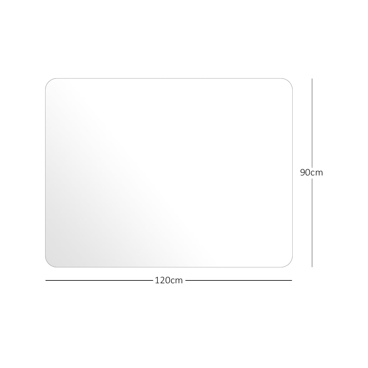 Transparent Chair Mat for Hard Floors | 2mm PVC Floor Protector