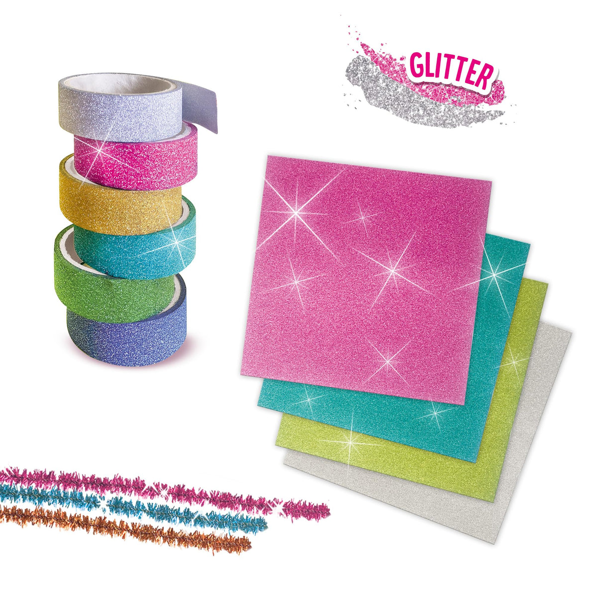 SES Creative 14109 Mega Glitter Handicraft Set, Mixed