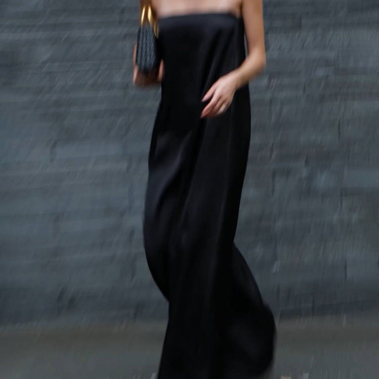 Off-neck Sexy Backless Tube Top Dress