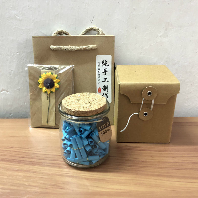 Wishing Bottle Love Letter Paper Wish Scroll Valentine's Day Graduation Gift Love Letter Capsules Diy Children's Day Teacher