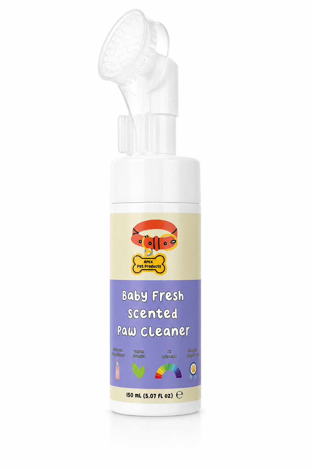 Scented Paw Cleaner with brush