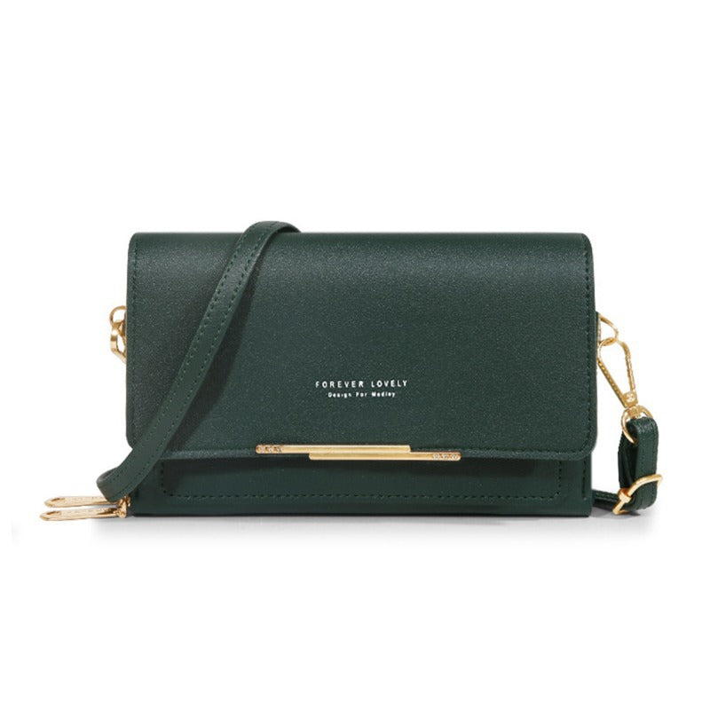 Womens Wallet Korean-style Large-capacity Shoulder Bag Multi-functional Double-layered Design