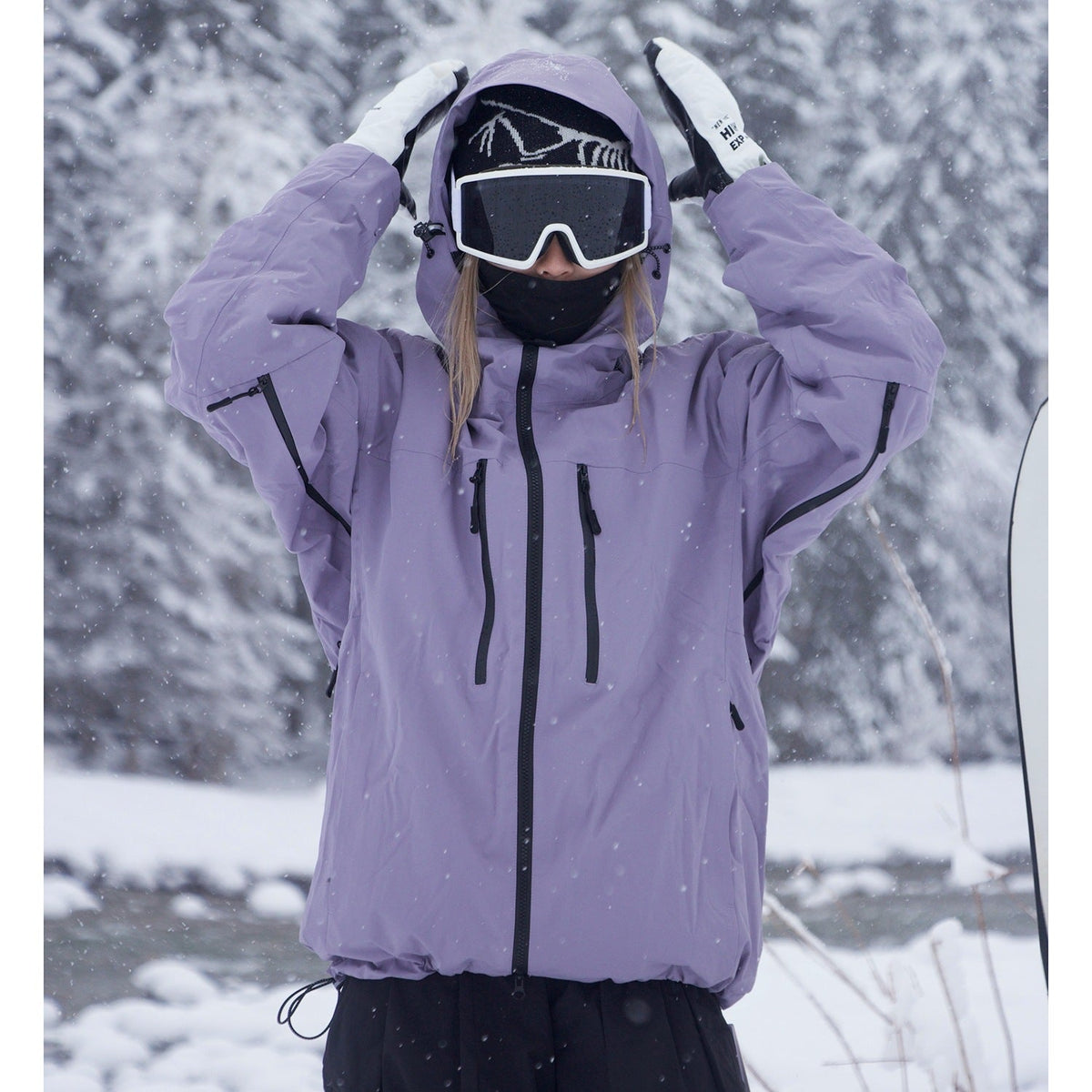 Waterproof And Moisture Permeable Full Pressure Glue Snowboard Clothing