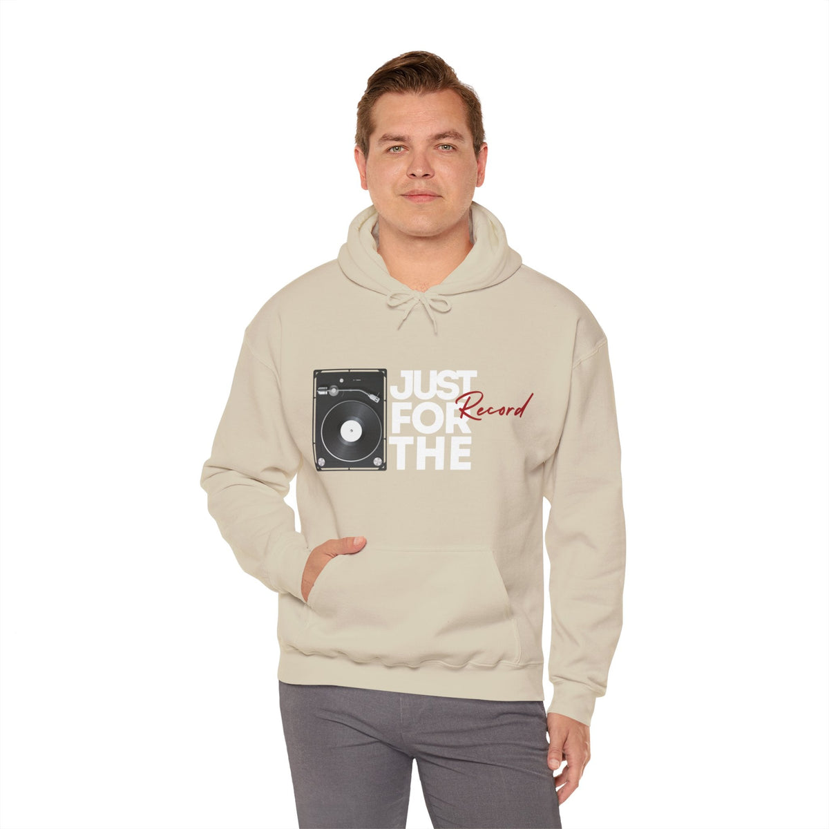 Just for the Record Men's Vinyl Record Hoodie