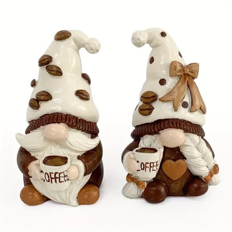 Valentine's Day Gift Coffee Double Dwarf Resin Craft Ornament