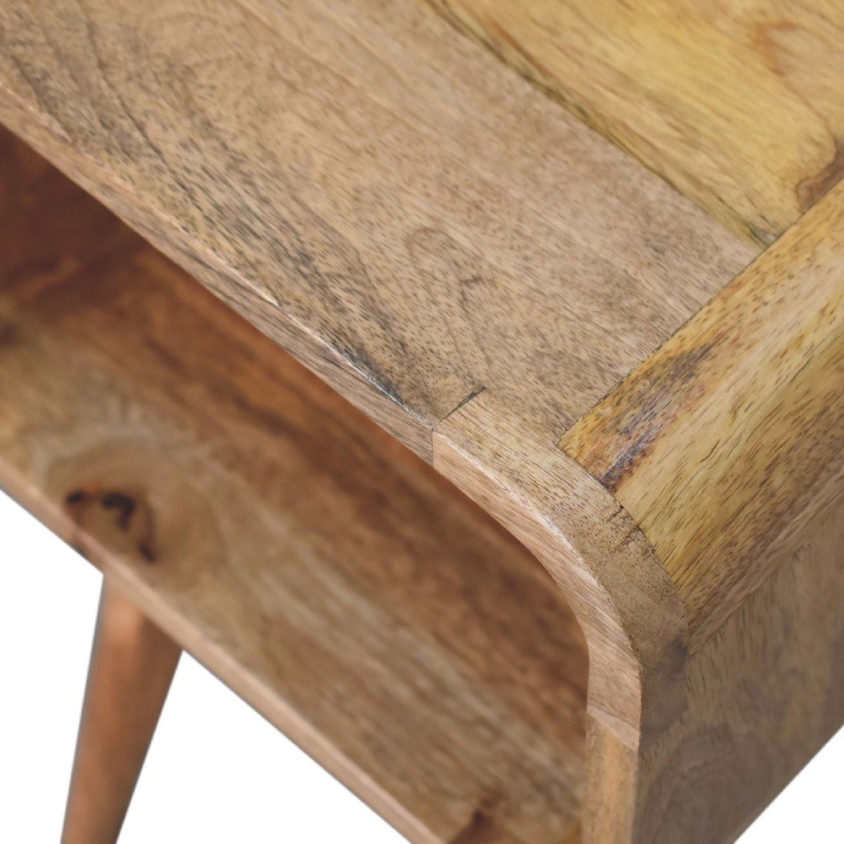 Artisan Mini Curved Open Bedside Table