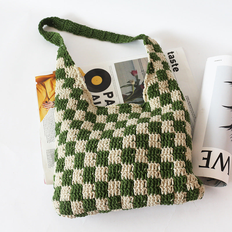 Artistic Style Wool Woven Bag Women's
