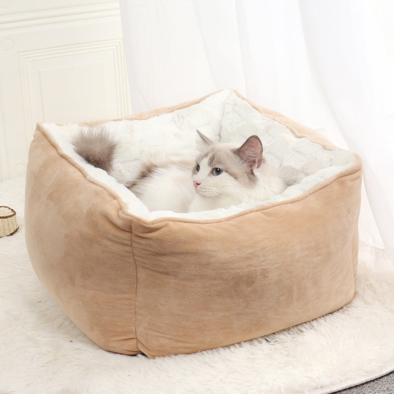 Autumn and winter plush kennel