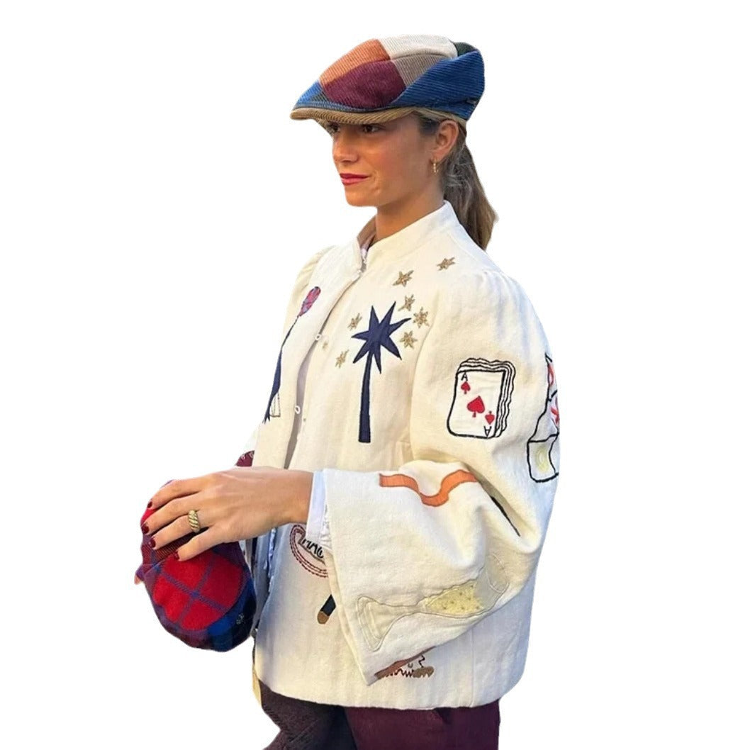 Single-breasted Short Casual Jacket Coat