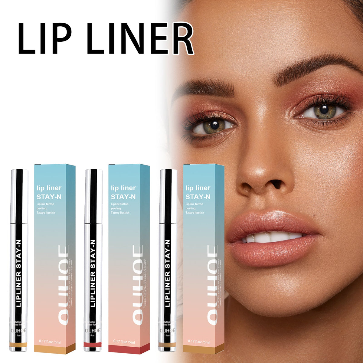 Peel-off Lip Liner Dark Brown