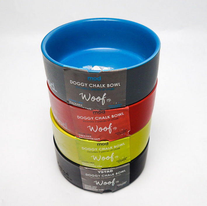 Ceramic single bowl cat food basin