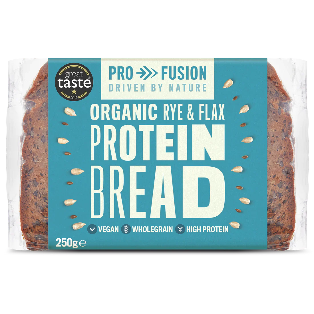 Organic Rye & Flax Protein Bread – 250g (Biona)
