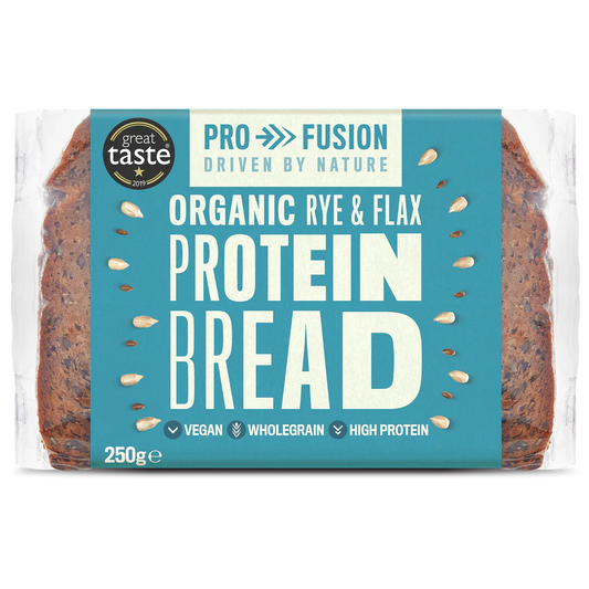 Pan de Proteína Orgánico de Centeno y Lino – 250g (Biona)