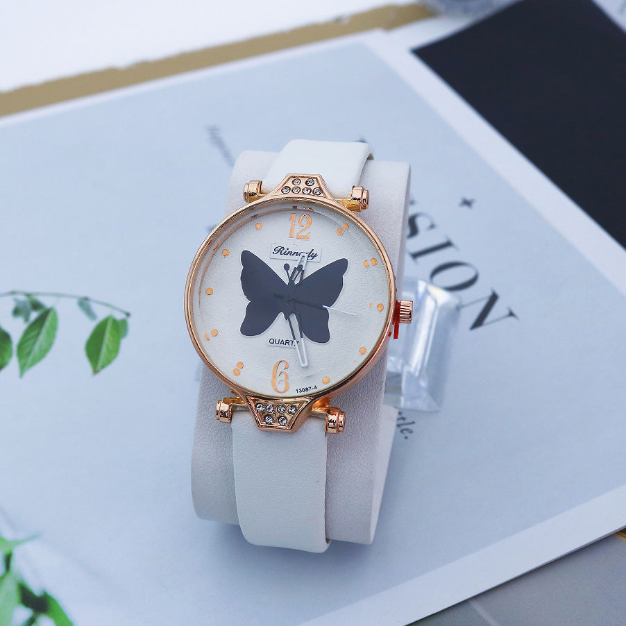 Butterfly Womens Quartz Watch, Simple And Casual