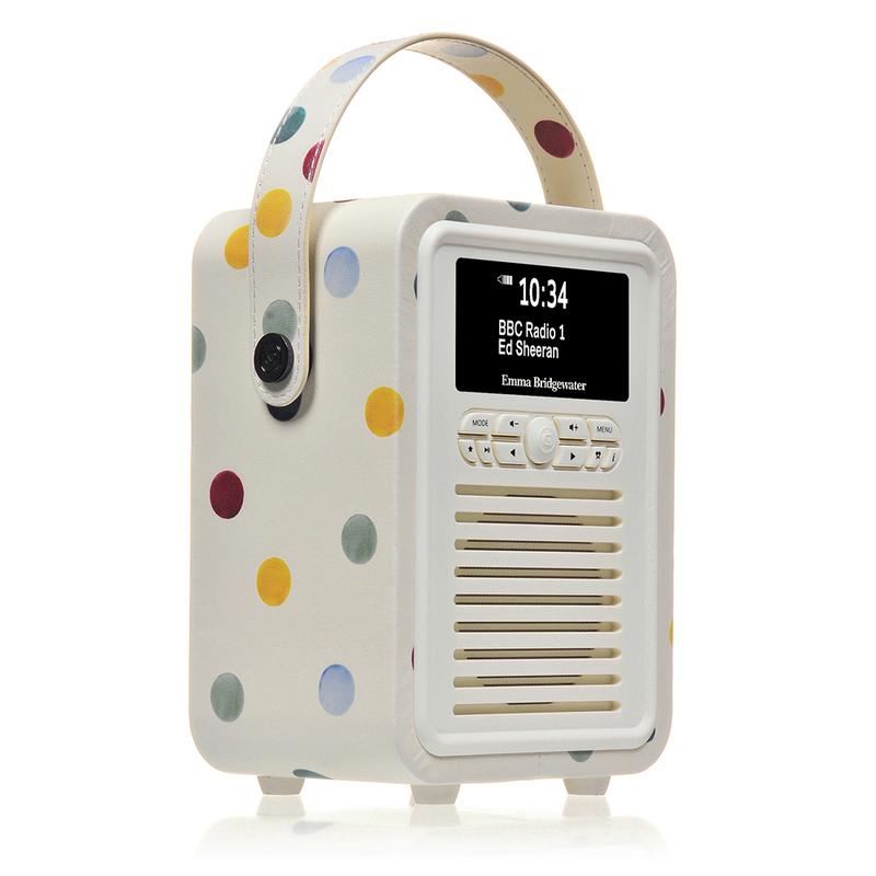 VQ Emma Bridgewater Polka Dot Retro Mini DAB Radio