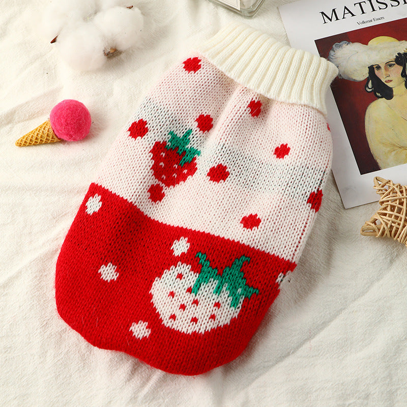 Small And Medium-sized Dog Clothes Knitted Cat Sweater