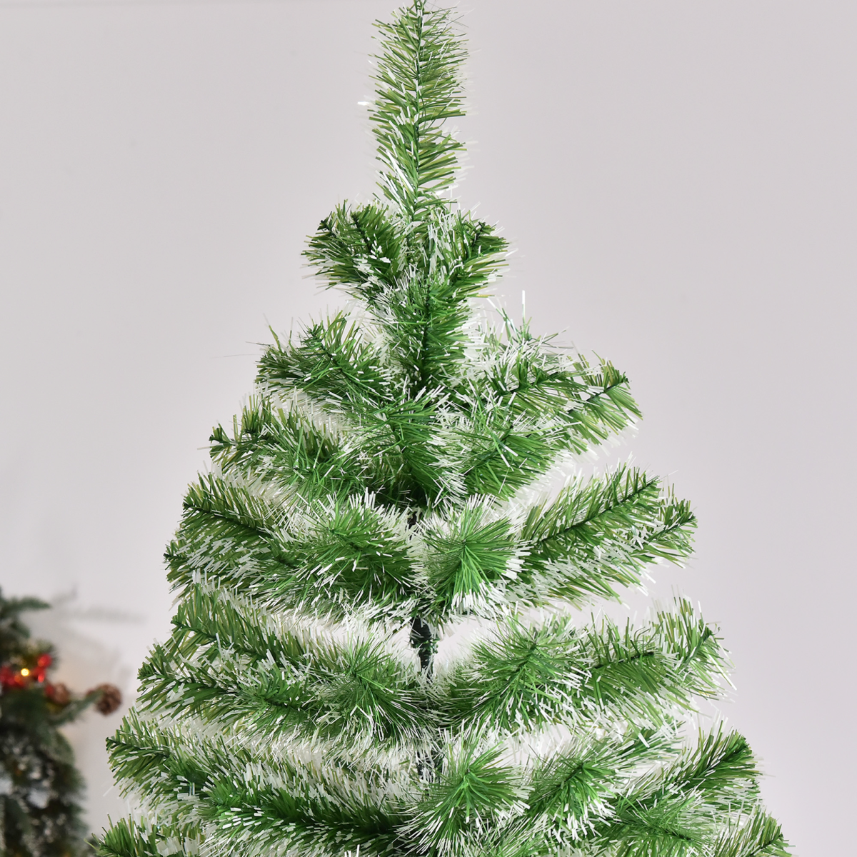 7ft Indoor Christmas Tree Artificial Deco Xmas Gift Metal Stand 968 Tips