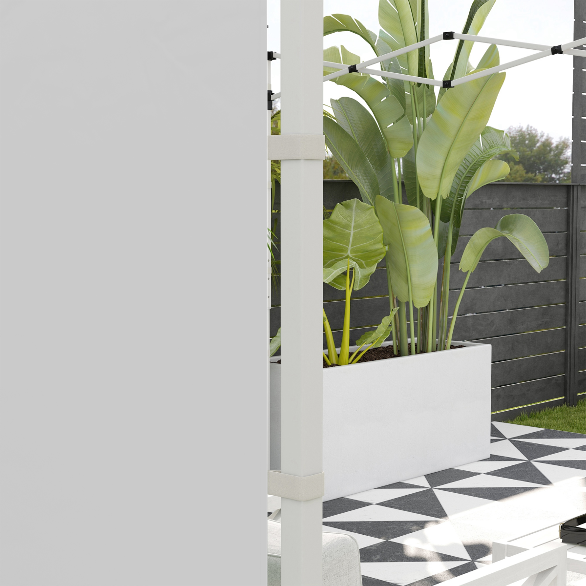 Outsunny 3x3(m) or 3x6m Pop Up Gazebo Side Panels Replacement, 2 Pack, White