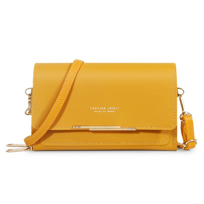 Womens Wallet Korean-style Large-capacity Shoulder Bag Multi-functional Double-layered Design