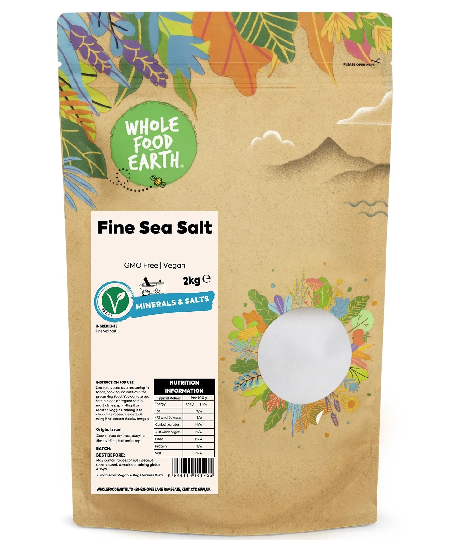 Feines Meersalz | Whole Food Earth® | 500g – 25kg