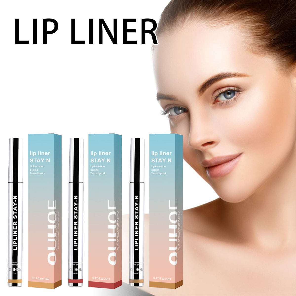 Peel-off Lip Liner Dark Brown