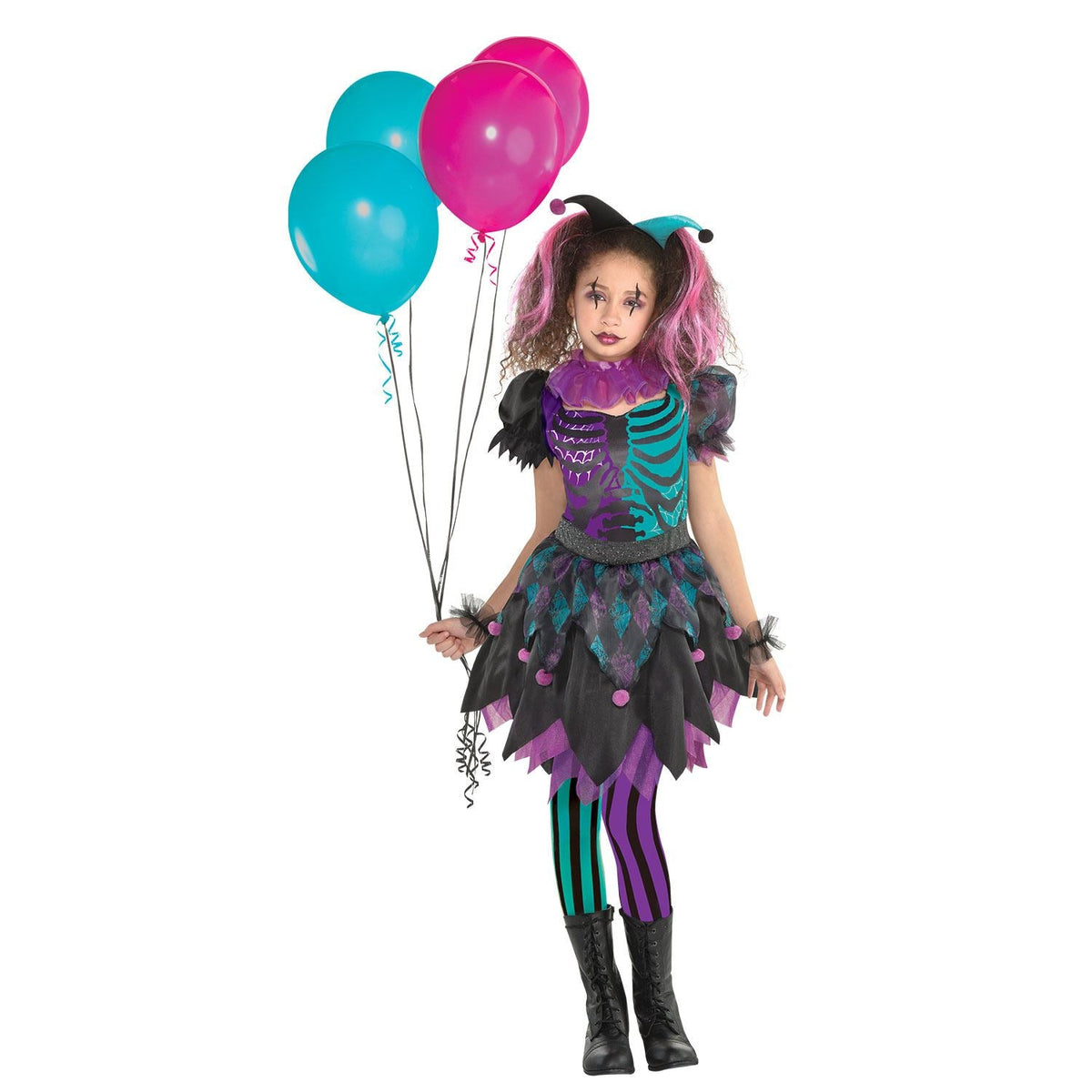 Haunted Harlequin Child Costume - Age 8-10 Years