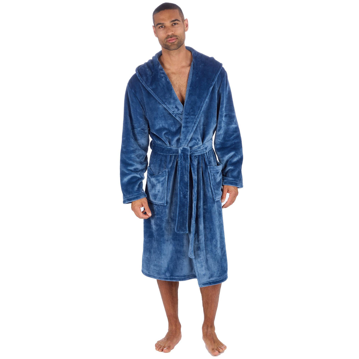 Cargo Bay Soft Touch Fleece Hooded Dressing Gown