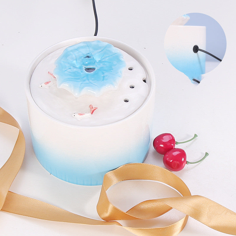 Automatic Circulating Heating Thermostat Ceramics For Cat Drinking Fountains