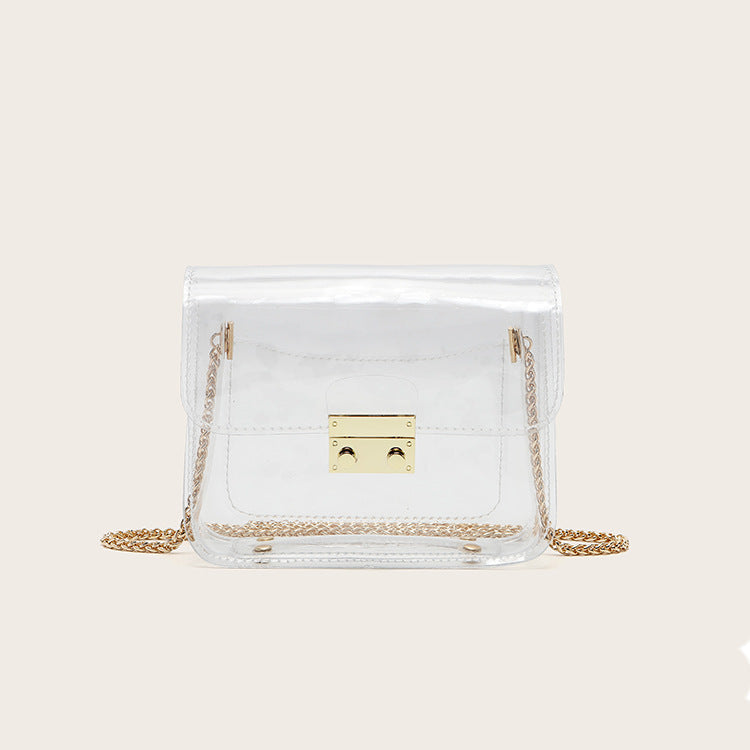 Jelly Transparent Wrapped PVC Chain Bag