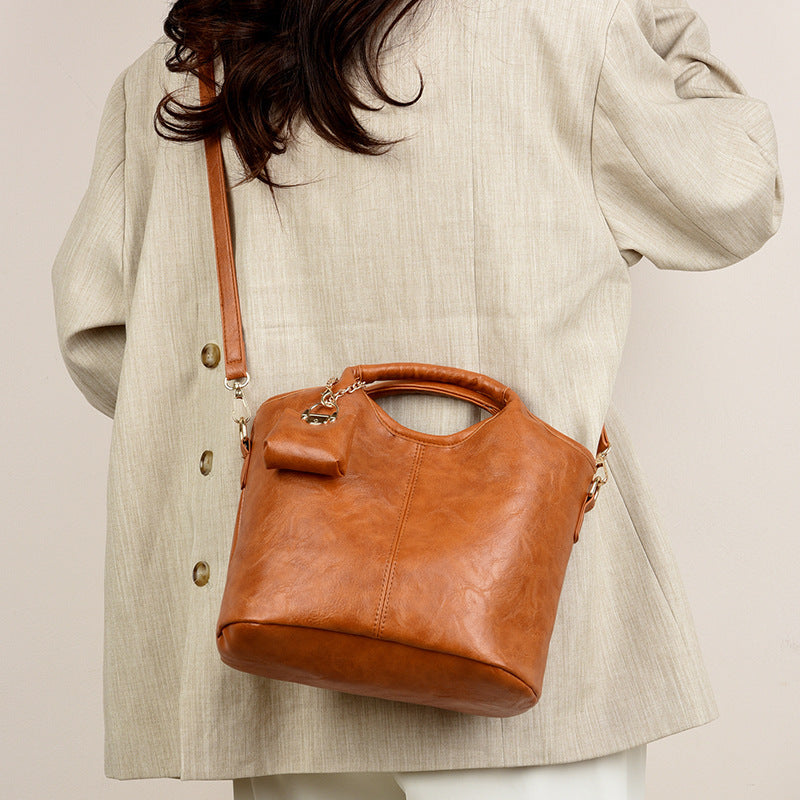 Womens Retro All-Match Shoulder Crossbody Bag