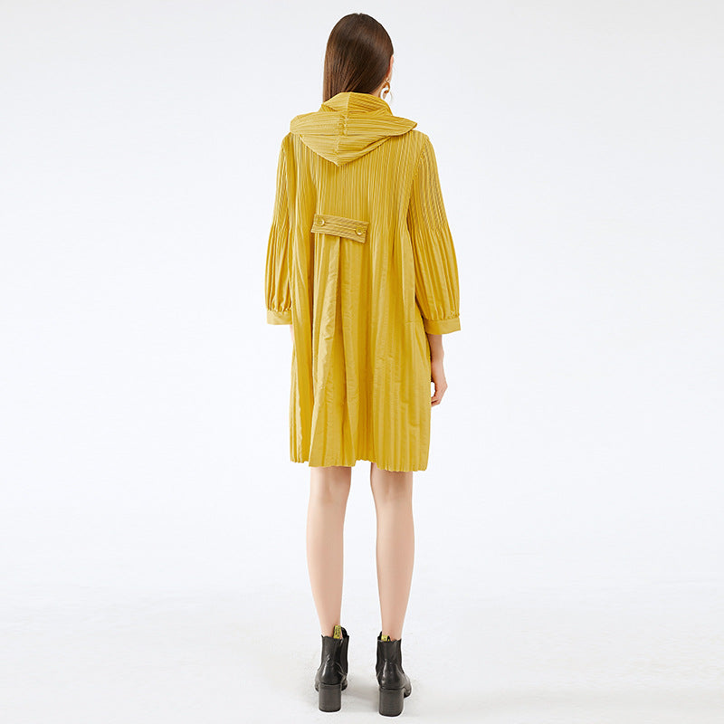 Fashion Loose Mid-length Double-breasted Trench Coat