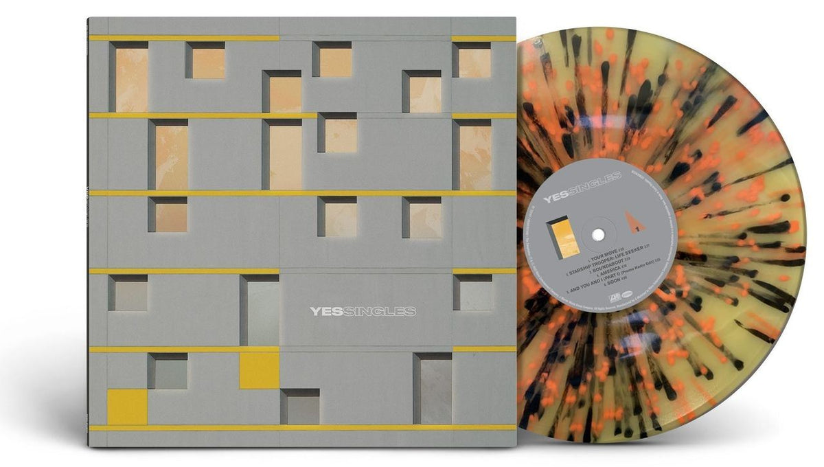 YES - Yessingles Yellow/Orange/Black Splatter Vinyl