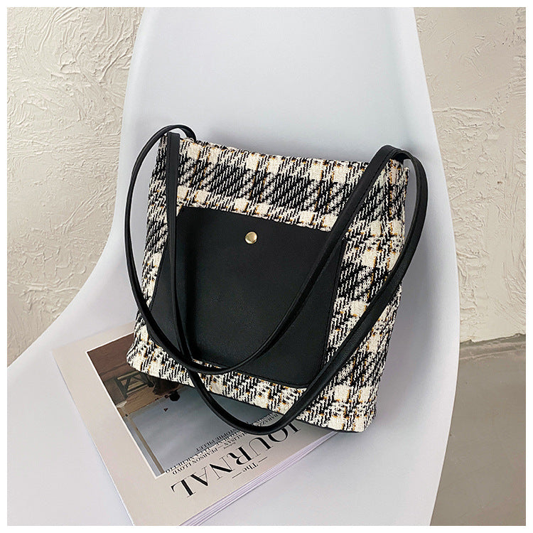 Fashion Single Shoulder Tote Bucket Bag