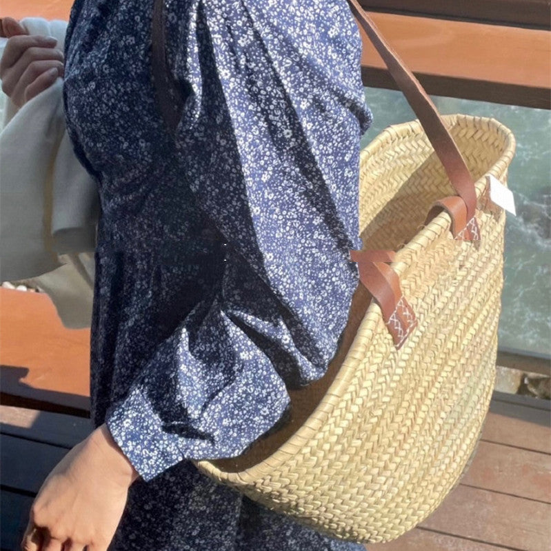 Women's Hand-woven Fashion Straw Shoulder Bag