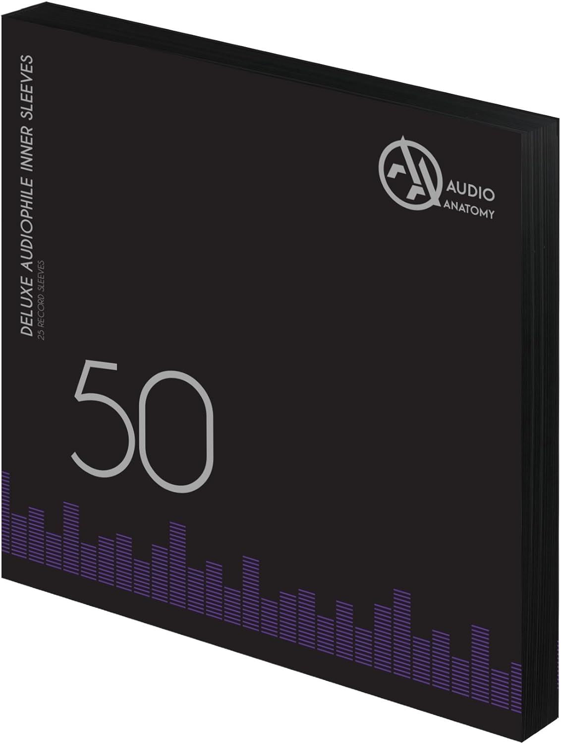 Audio Anatomy 50x Black LP 12 Inch Inner Sleeves