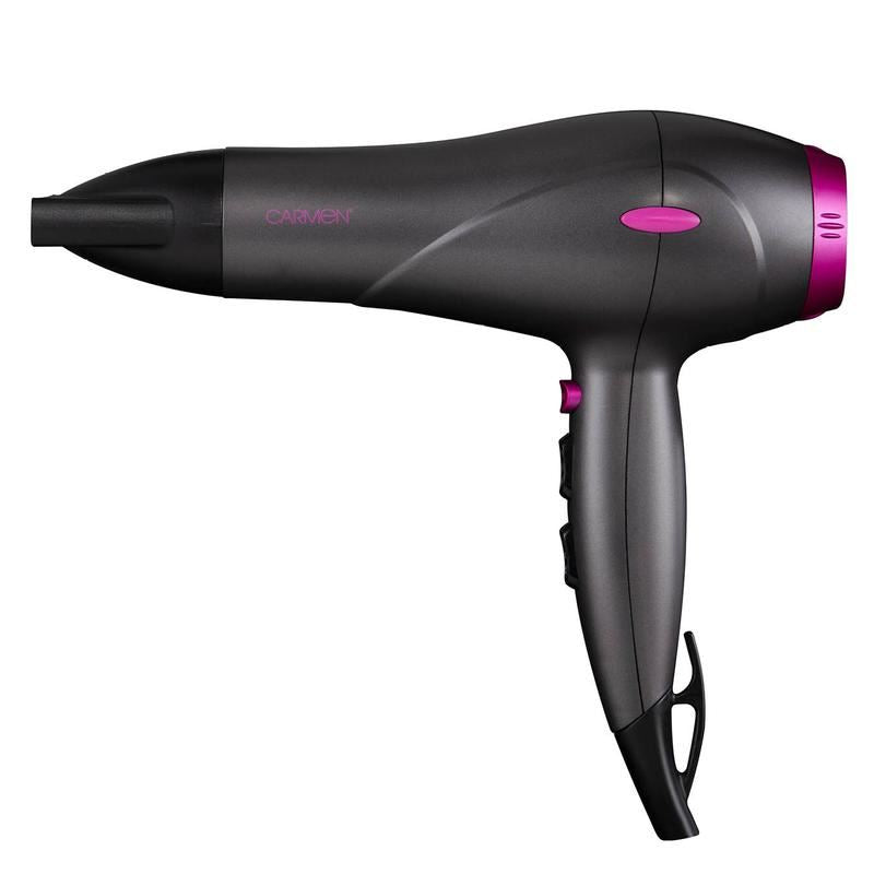 Carmen Neon 2000W Hair Dryer Graphite/ Pink