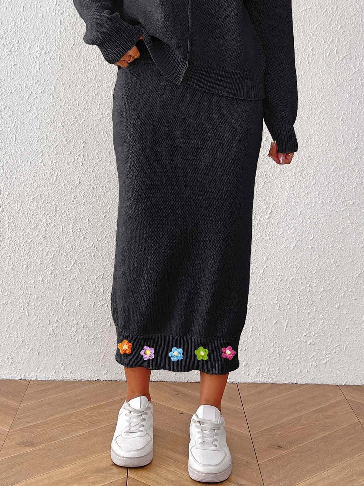 Women's Three-dimensional Crocheted Decorative Skirt