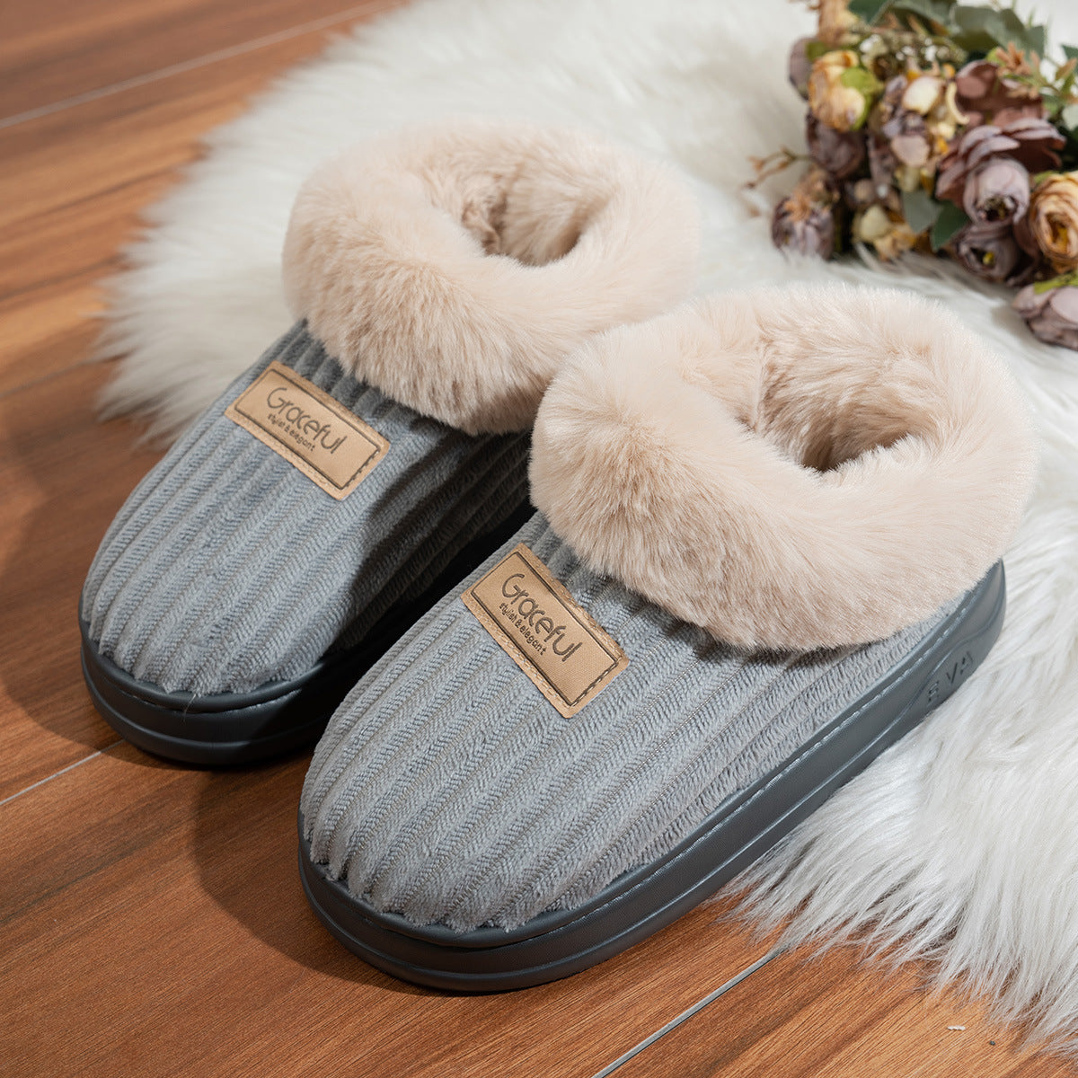 Corduroy Cotton Shoes For Men And Women