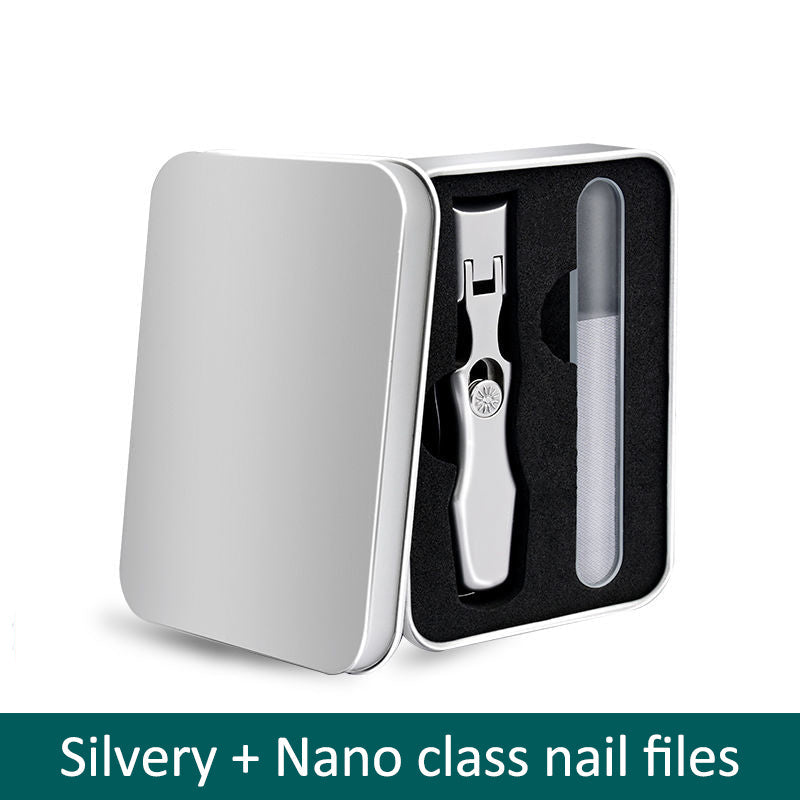 Splash Resistant Stainless Steel Nail Clippers With Large Openings