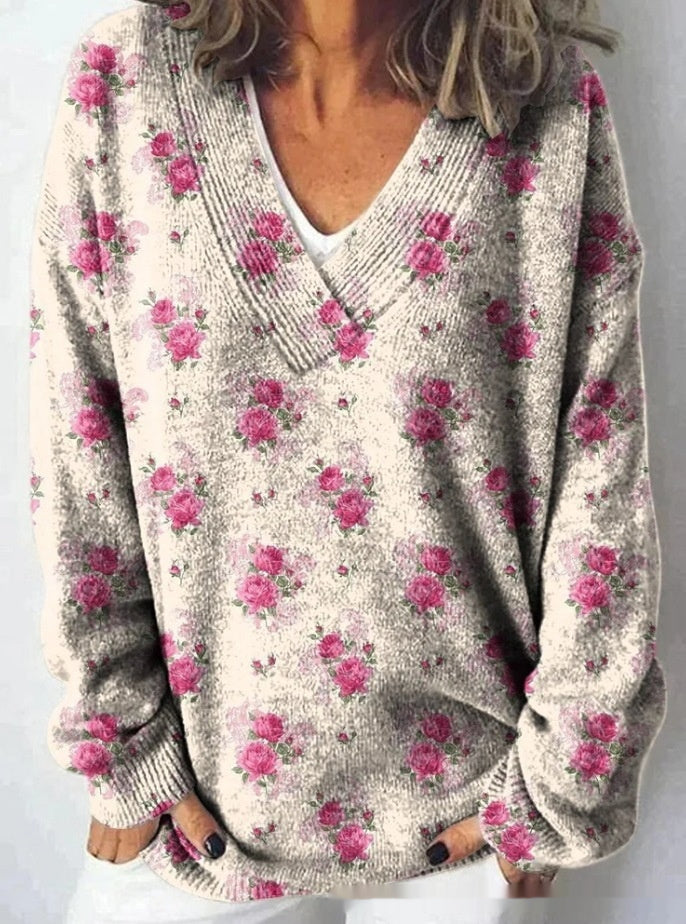 Female 3D Animal Pattern Printing Casual Sweatshirt