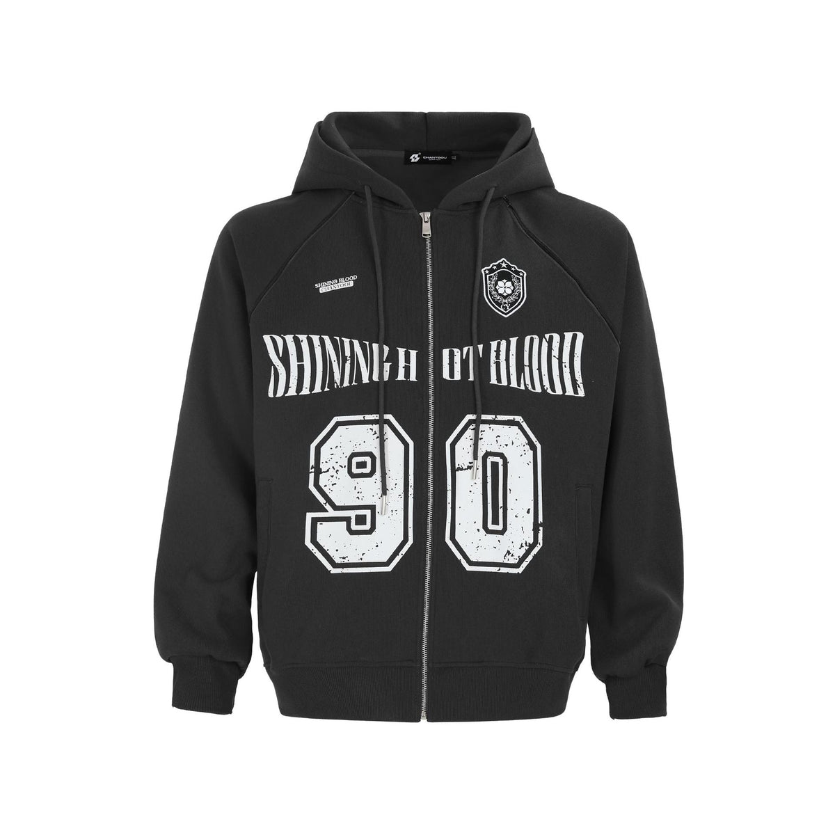 Women's American-style Retro Line Letter Embroidery Loose Casual Jacket