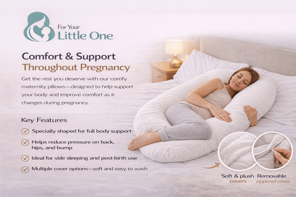 9 Ft Maternity Pillow And Case - Light Pink
